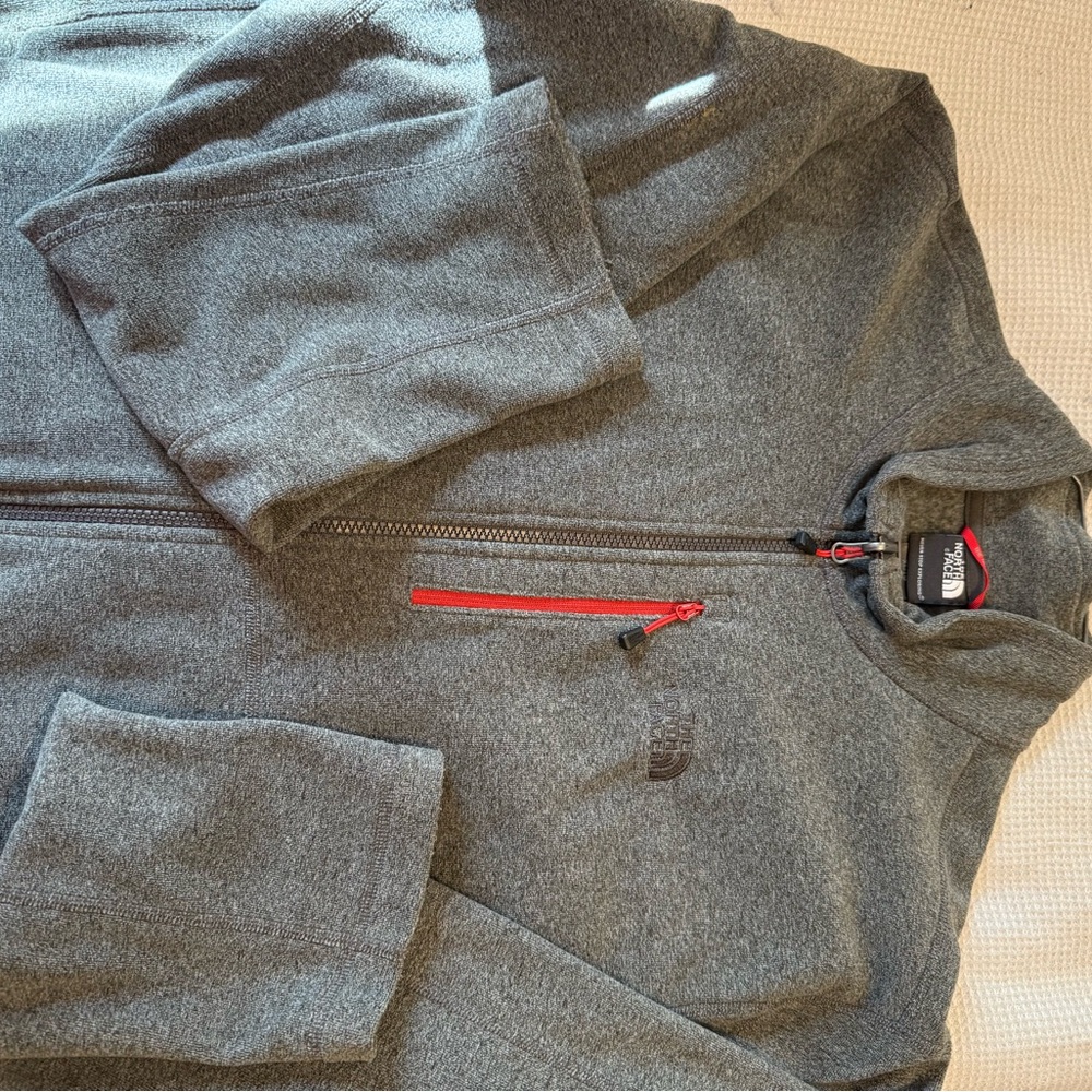 The North Face Men's Gray Zip-Up Jacket